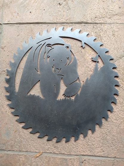 Metal Wall Art - Bear - Image 2